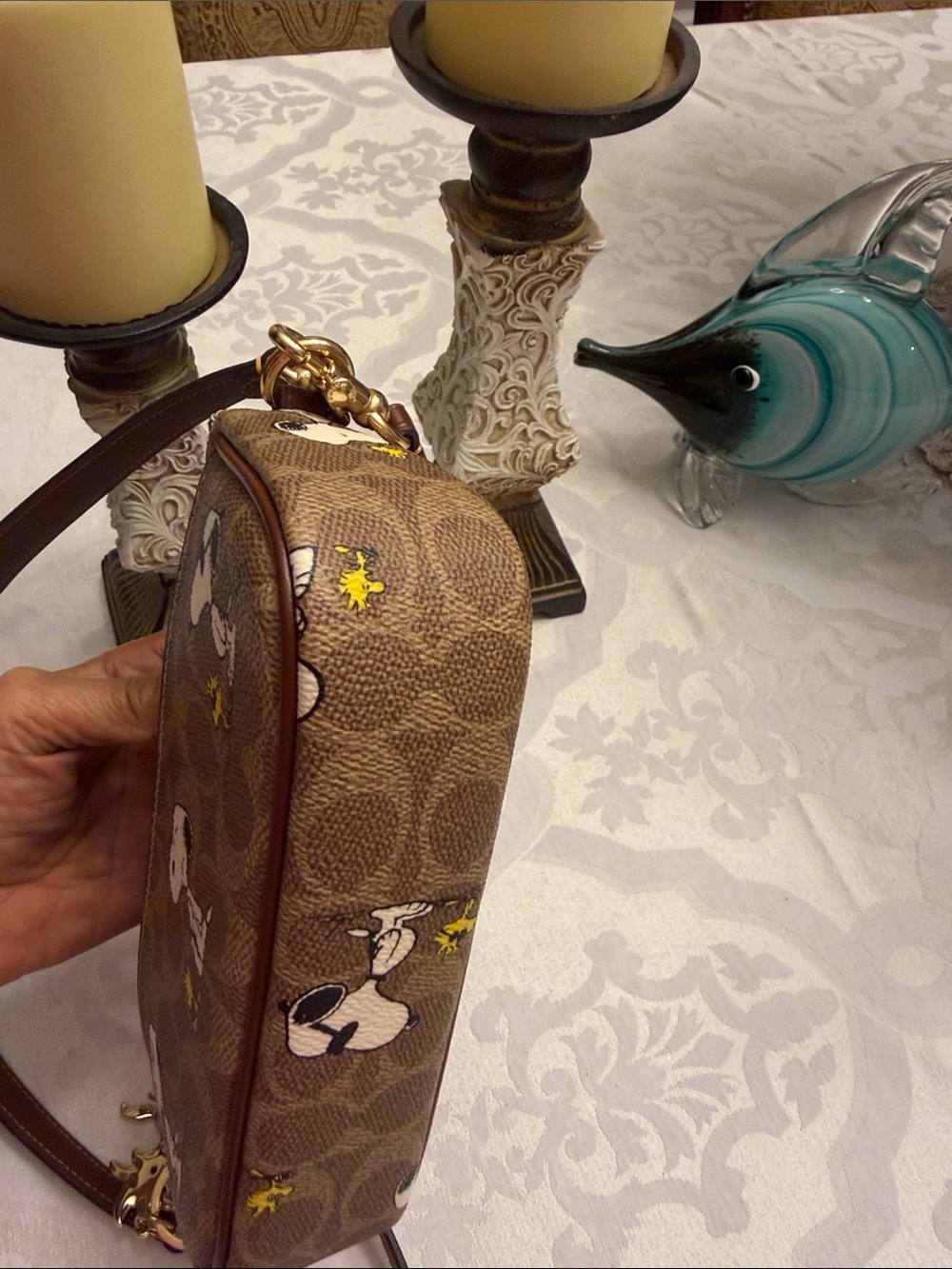 NWOT Coach X Peanuts Shoulder bag & Crossbody: Snoopy & Woodstock - Picture 8 of 11